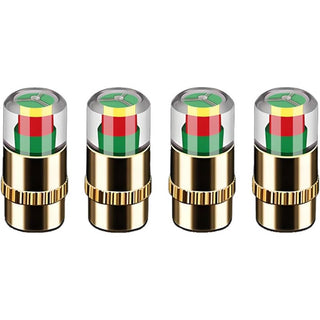 SET 4 Capace Valve cu Indicator Presiune pentru Anvelope