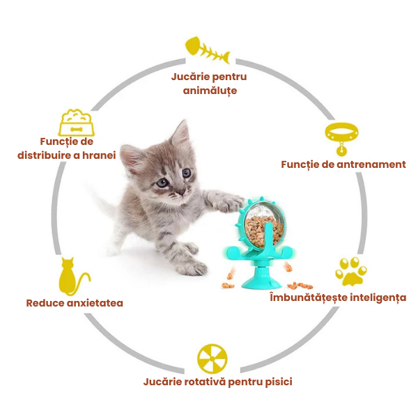 🐾 Jucarie Interactiva cu Recompense pentru Caini si Pisici