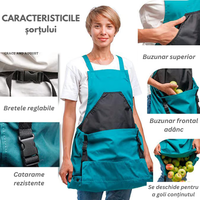 Șorț pentru grădinărit  - Rezistent, Impermeabil și Multifuncțional