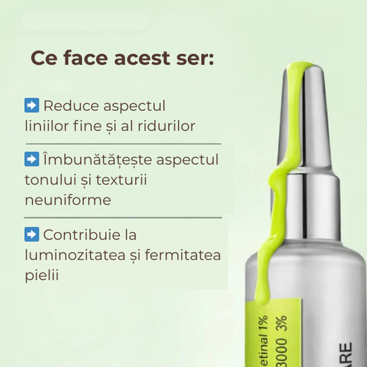 Ser fermitate cu retinal — De 11x mai rapid decât Retinolul obișnuit