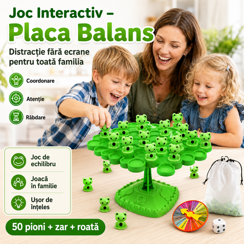 Joc Interactiv Placa Balans – provocarea care îi ține atenți și îi face să ceară „încă o rundă!