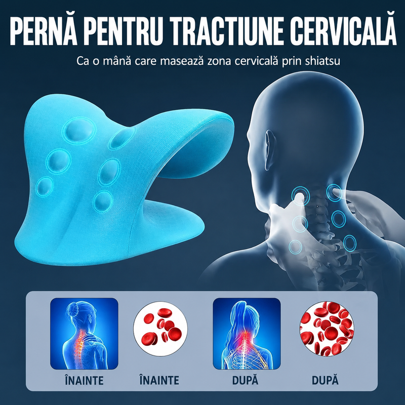 Perna ergonomică pentru cervicală
