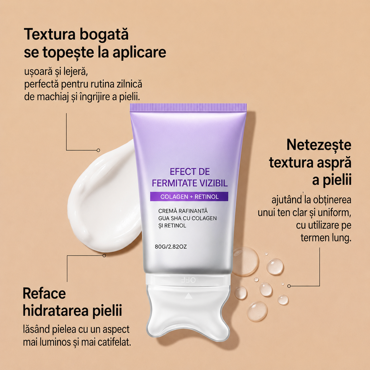 Cremă Gua Sha pentru Fermitate și Lifting