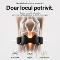 Suport Reglabil pentru Genunchi cu Absorbție a Șocurilor