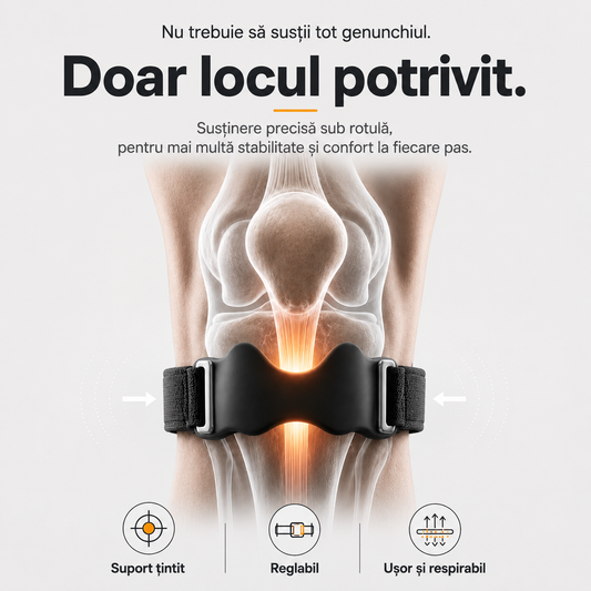 Suport Reglabil pentru Genunchi cu Absorbție a Șocurilor