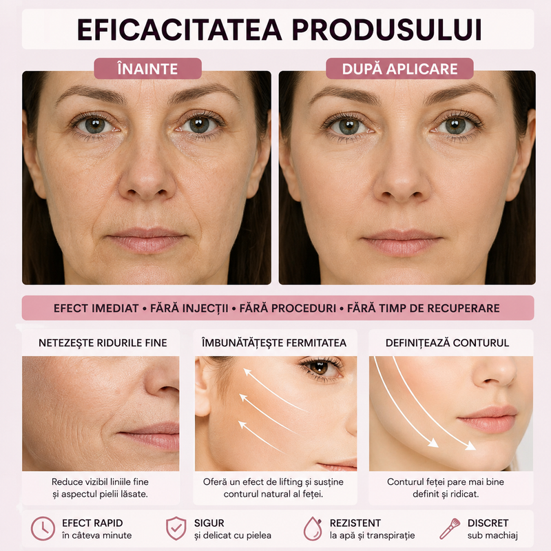 Plasturi transparenți pentru lifting facial