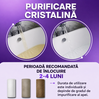 Filtru dus cu vitamina C, dedurizator de apă - aromatherapie