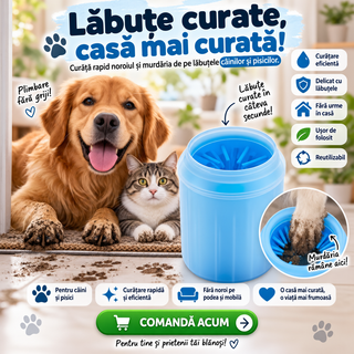 Curățător de silicon pentru lăbuțe