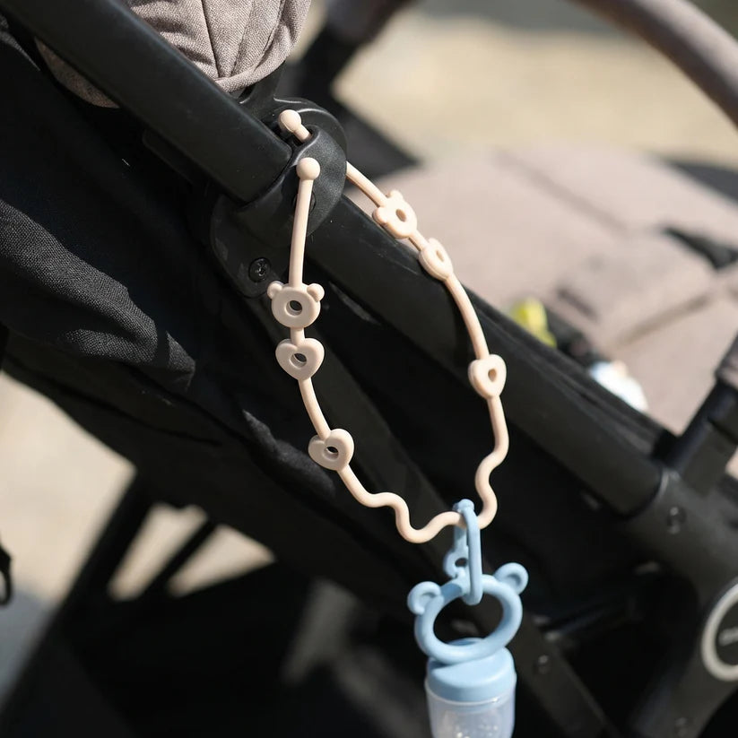 Colier din silicon pentru bebeluși cu protecție anti-pierdere – pentru suzete și jucării (5 bucăți)