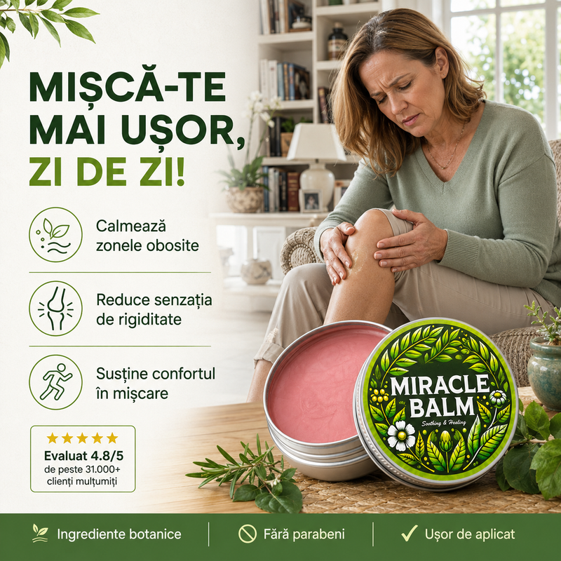 Balsam Botanic pentru Confort Muscular și Articular