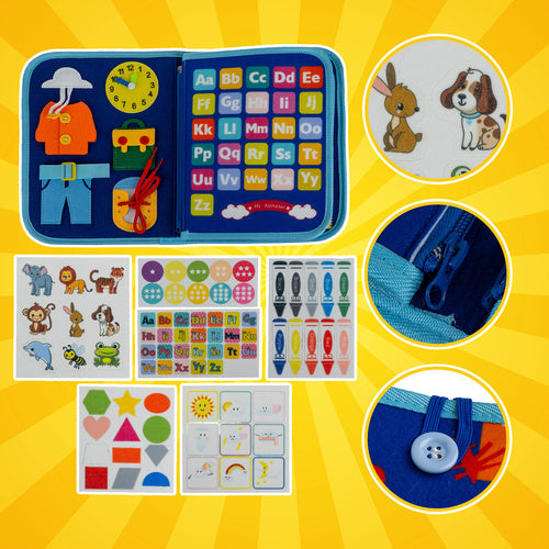 Carte senzorială educativă - Jucărie Montessori
