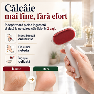 2 în 1 Pilă pentru îndepărtarea calusului din oțel inoxidabil