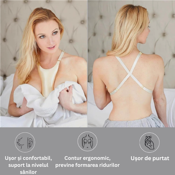 Pernă Anti-Rid pentru Decolteu - Suport și Prevenție pentru un Ten Neted în timpul Somnului