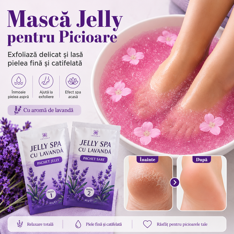 Mască Jeleu pentru picioare - SPA la tine acasă