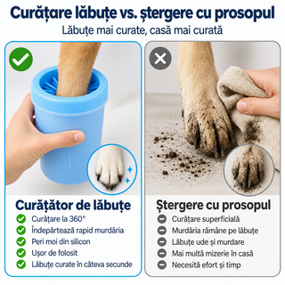 Curățător de silicon pentru lăbuțe